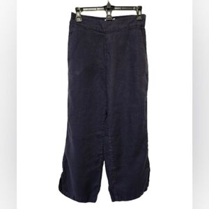 Rachel Zoe 100% Linen Dark Blue Pants Size XS